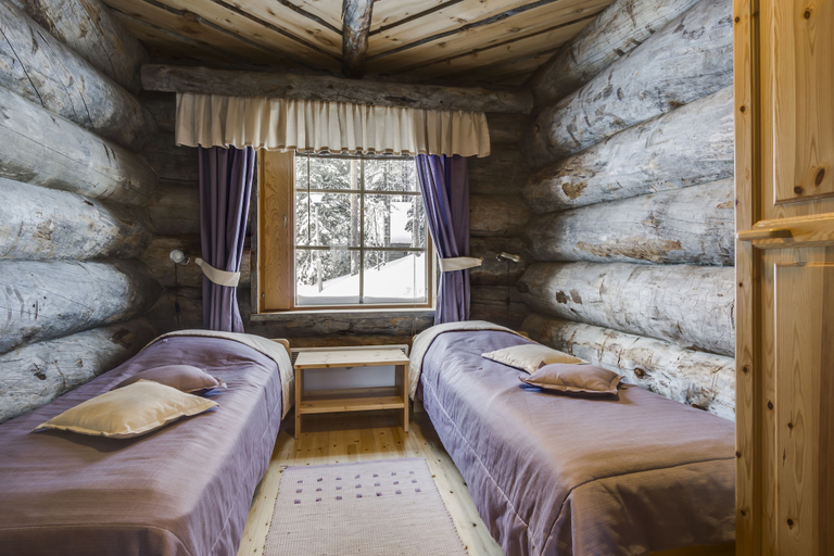 Bedroom 3, Rukan Salonki Chalets, Northern Ostrobothnia