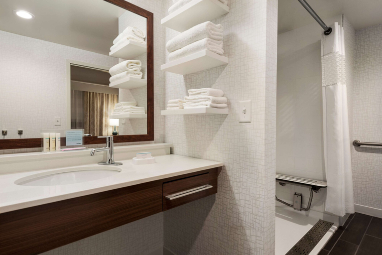 Bathroom 3, Hampton Inn Lincoln Airport, Lancaster