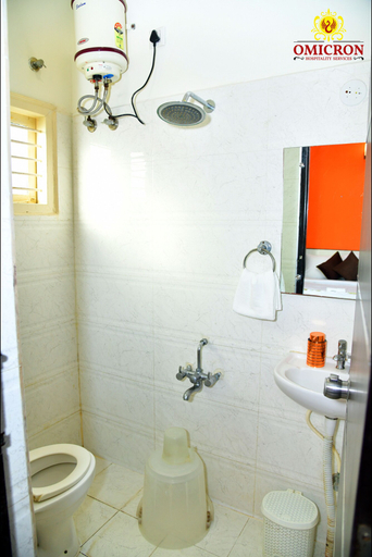 Bathroom 4, Omicron Hotel 1  BHK Studio Rooms, Bangalore