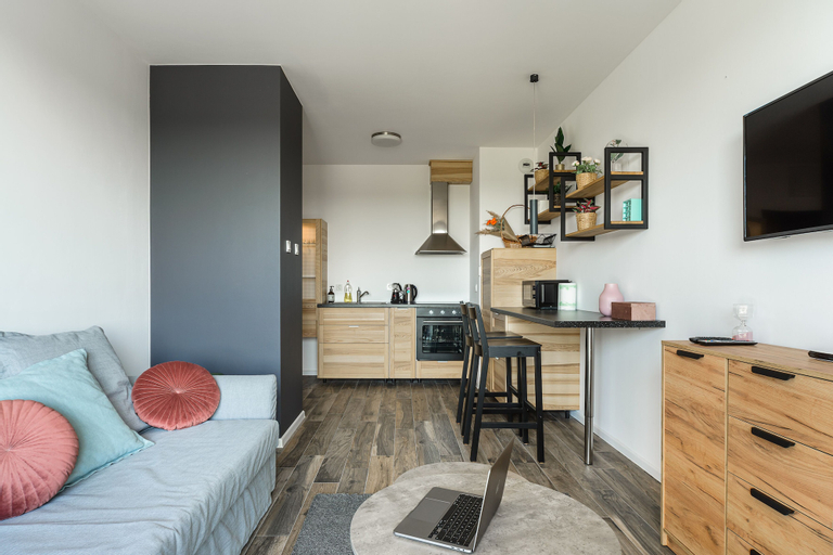 Bedroom 3, Lumina apartment on Drewnowska, Łódź