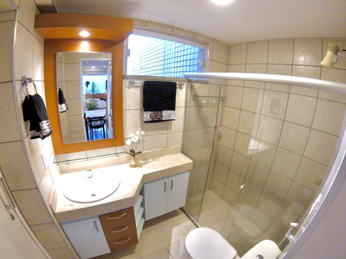 Bathroom 4, Cobertura vista mar com deck privativo, Fortaleza