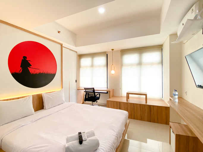 Bedroom 1, Simply Look Studio Room Pollux Chadstone Apartment By Travelio, Cikarang