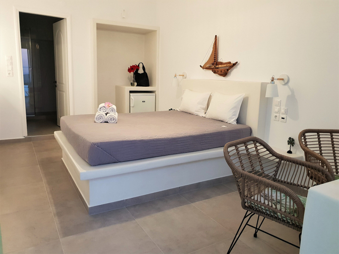Bedroom 3, Efthimias Rooms, South Aegean