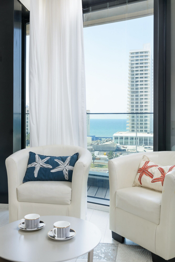 Bedroom 2, Bat Yam Luxury with Terrace & Sea View