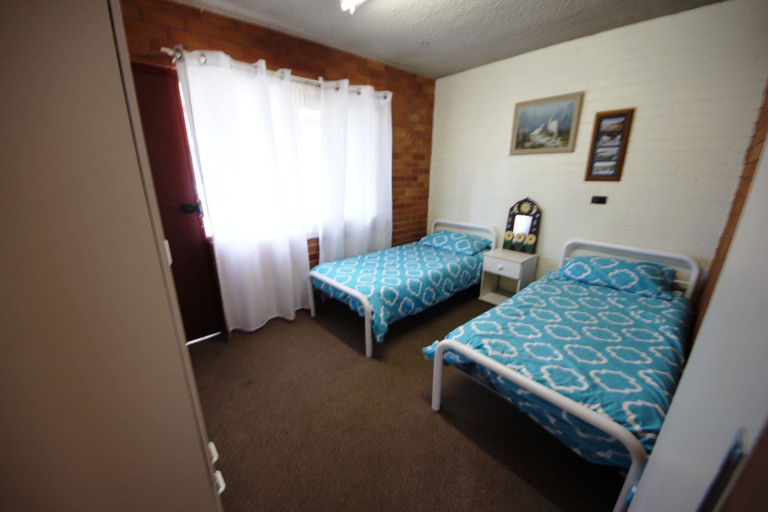 Bedroom, Anglers Lodge Unit 1 at South West Rocks, Kempsey