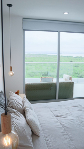 Bedroom 5, 1ME-6 APARTAMENTO FRENTE AL MAR CON WIFI, Cartagena de Indias