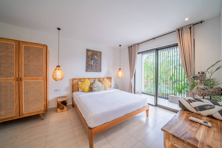 Bedroom 2, Villa Anna: Stylish 3BR Brand New Villa in Canggu, Badung