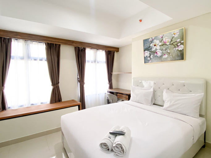 Bedroom 1, Homey and Cozy Stay Studio Room Pollux Chadstone Apartment By Travelio, Cikarang