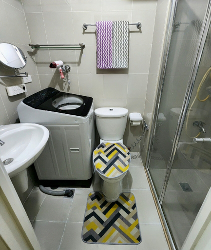Bathroom 3, High-Tech Studio at Grass Residences -2 persons only, Quezon City, Quezon City