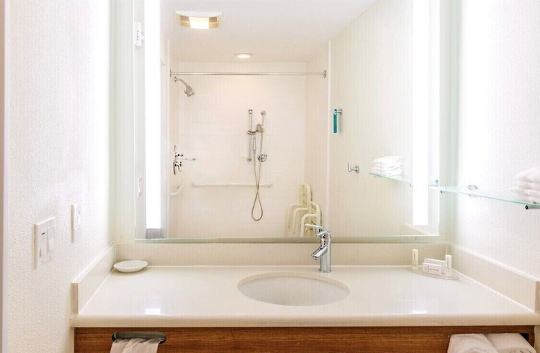 Bathroom 4, SpringHill Suites by Marriott Houston Pearland, Brazoria