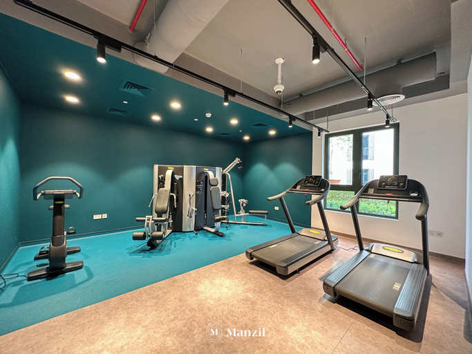 In-room fitness, Manzil - 1BR | Near La Mer Beach | Pool & Sea View, Dubai