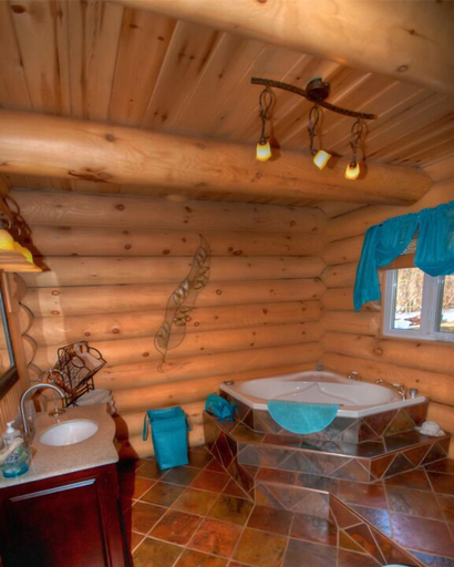 Bathroom, Le Bois Rond Relax, La Côte-de-Beaupré