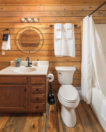 Bathroom 3, Red Feather Cabins 232, Watauga