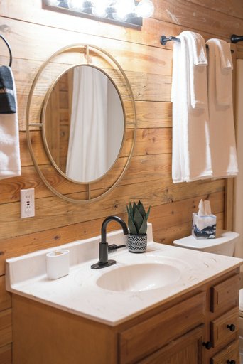 Bathroom 2, Red Feather Cabins 250, Watauga