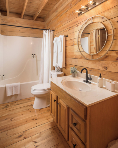 Bathroom 3, Red Feather Cabins 320, Watauga