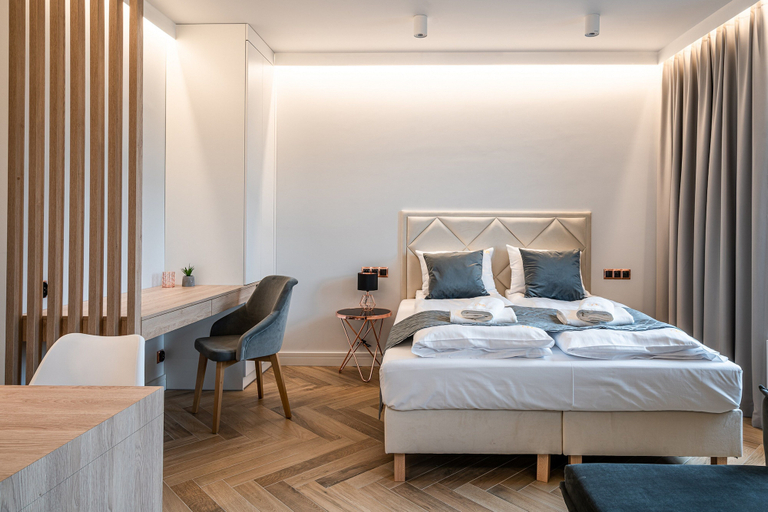 Bedroom 2, RentPlanet - Apartamenty Jagiełły, Środa Śląska