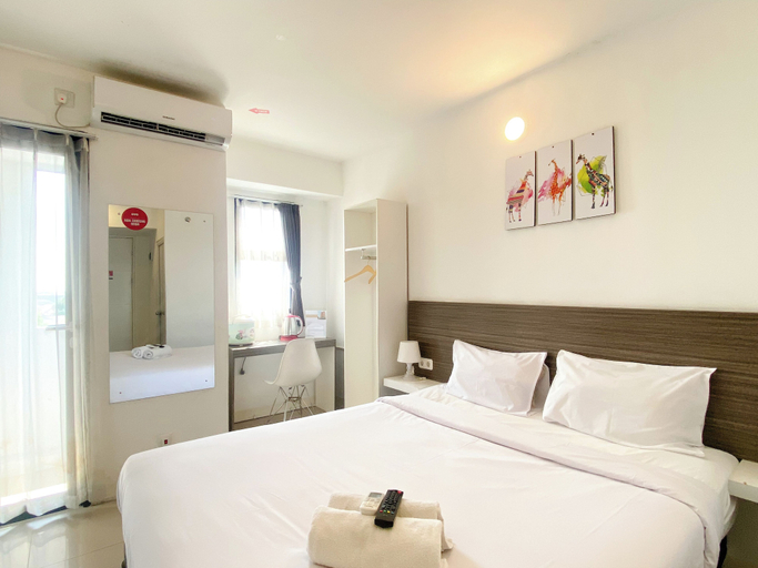 Bedroom 1, Homey And Warm Studio Urbantown Karawang Apartment, Karawang