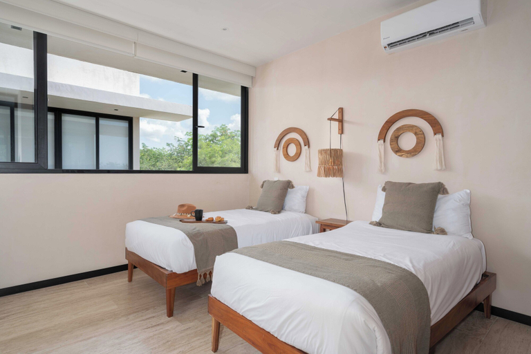 Bedroom 2, Beautiful 2BR apartment in fully equipped hotel in Tulum, Cozumel