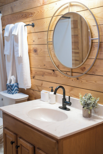 Bathroom 3, Red Feather Cabins 350, Watauga