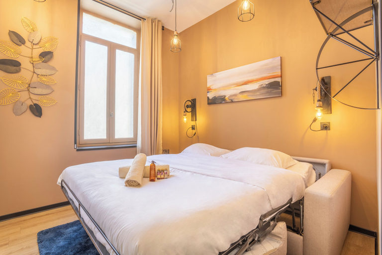 Bedroom 5, Adira Résid'Marseille Vieux-Port, Bouches-du-Rhône