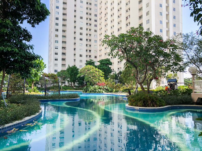 Exterior & Views, Comfy and Clean Studio Room Apartment at Educity By Travelio, Surabaya