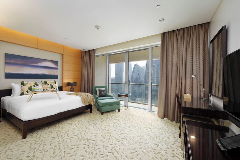 Bedroom 3, Maison Privee - Fabulous Studio w/ Direct Burj Khalifa Views, Dubai
