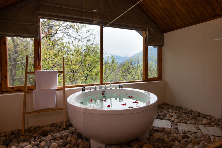 Bathroom 4, Larisa Resort, Manali, Kullu