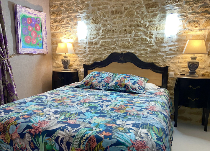 Bedroom 3, Ô Clair de Lune - Espace bien être avec Spa - Piscine chauffée, Dordogne
