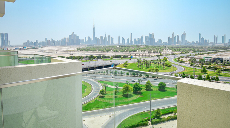 Balcony 3, Brand New Studio Apartment - Farhad Azizi Jaddaf Dubai, Dubai