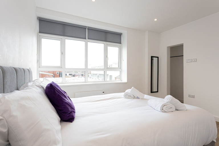 Bedroom 2, Pillo Rooms Apartments- Manchester Arena, Manchester