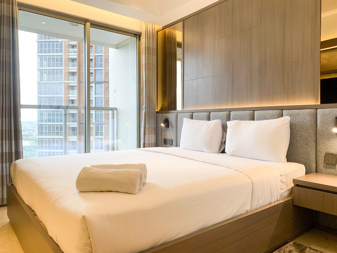 Room 4, Warm And Modern Look Studio Room At Gold Coast Apartment, North Jakarta