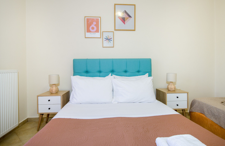 Bedroom 3, Dione Apartment with Terrace near Kalathas beach, Crete