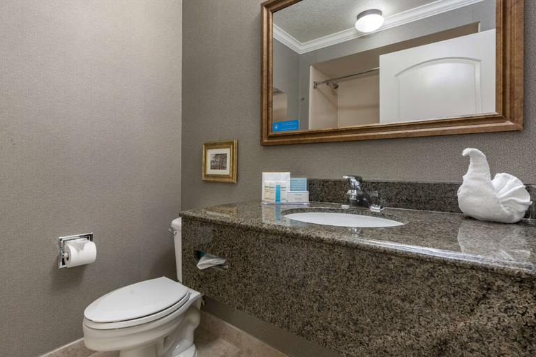 Bathroom 4, Hampton Inn Ukiah CA, Mendocino