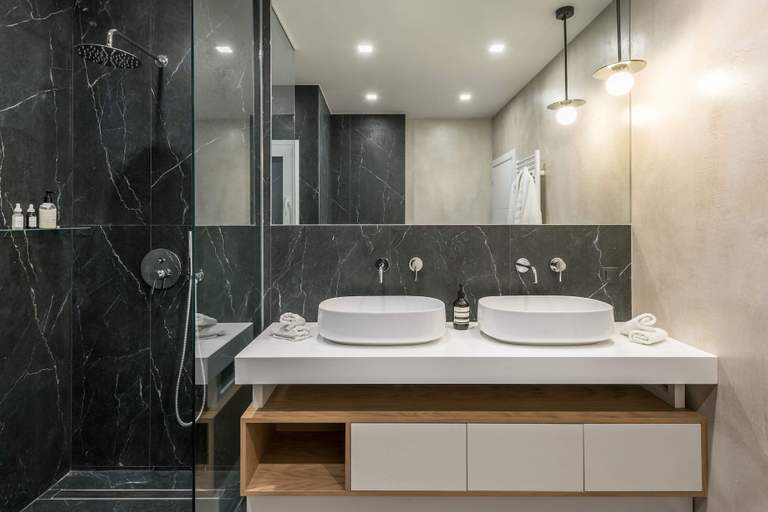 Bathroom, Central C&P Minimal Apartment, Central Macedonia