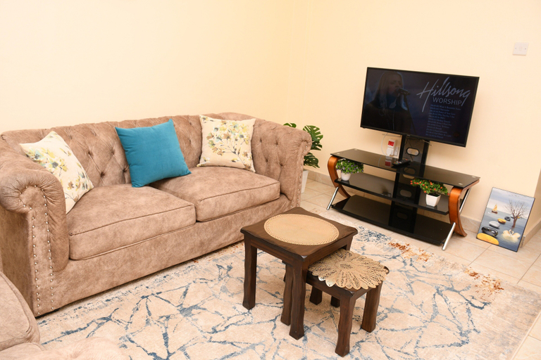 Living area 2, Classic Beautiful 2-bedroom Apartment in Thika, Thika Town