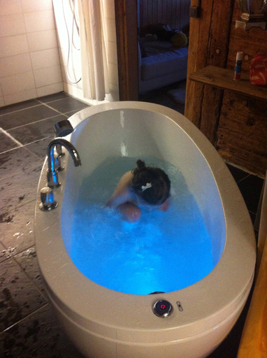 Bathroom, 400 Year Old Swiss Chalet, Obersimmental