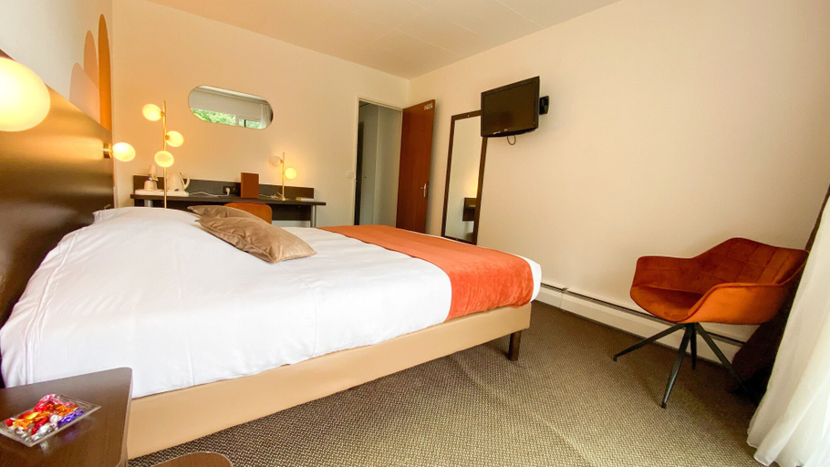 Bedroom 3, Le Relais De Montigny - Logis, Seine-Maritime