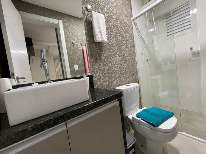 Bathroom 4, Novo Central 2 Quartos Wifi Garagem, Foz do Iguaçu