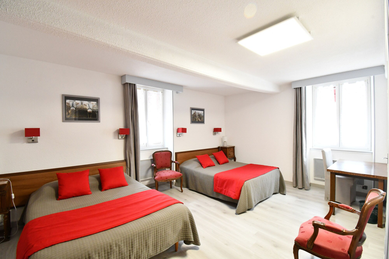Bedroom 2, Hotel Fortin, Saône-et-Loire