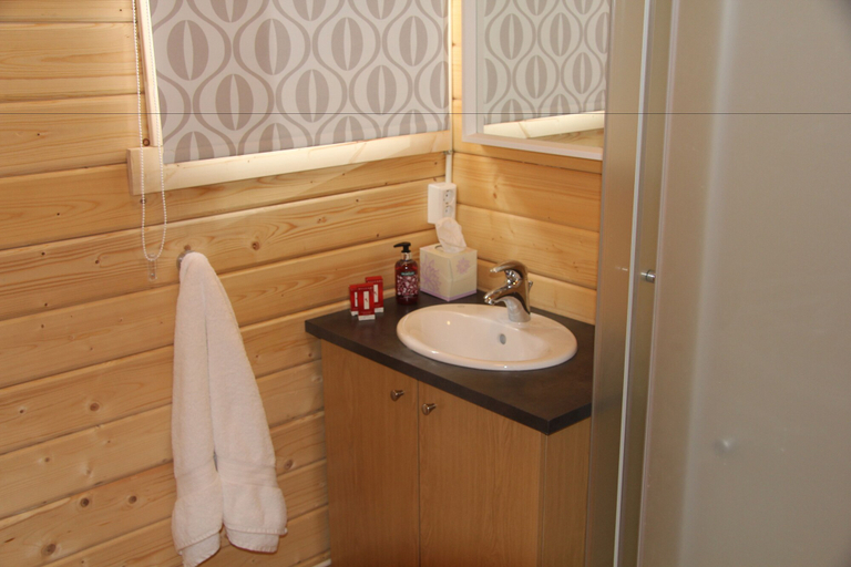 Bathroom, Skarðás Country Cabins, Austur-Hérað