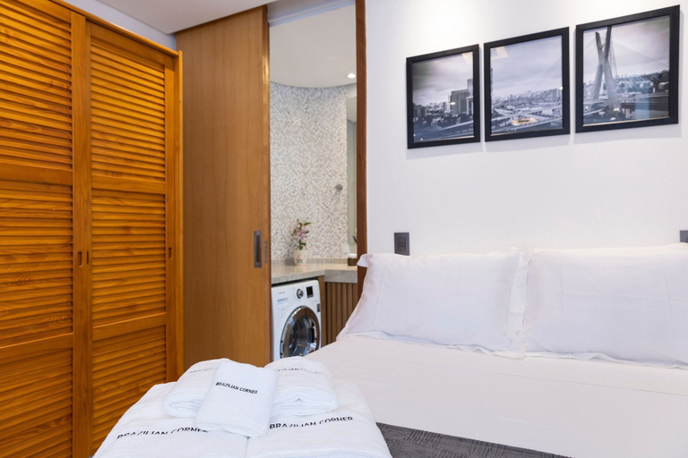 Bedroom 2, Estúdio Moderno com AC e Wi-fi, São Paulo