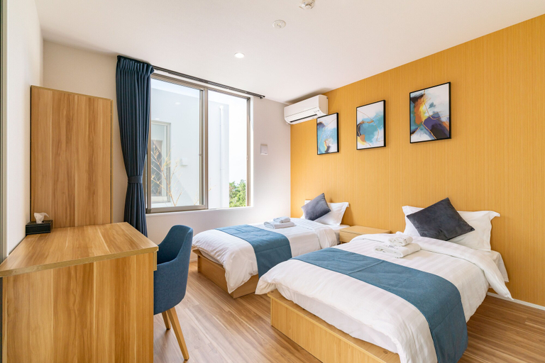 Bedroom 2, Luxury Hillside Villa with Sea Views, Onna