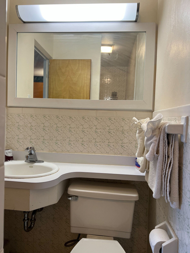 Bathroom, Sunrise Motel, Tioga