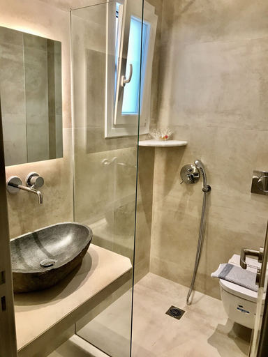 Bathroom 5, Vassiliki Rooms, South Aegean