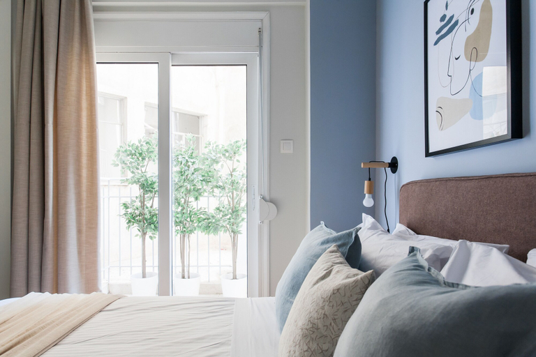 Bedroom 3, Dazzling 1BR Apartment in Koukaki, Attica