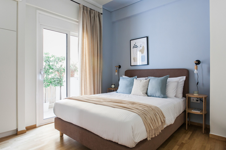 Bedroom 4, Dazzling 1BR Apartment in Koukaki, Attica