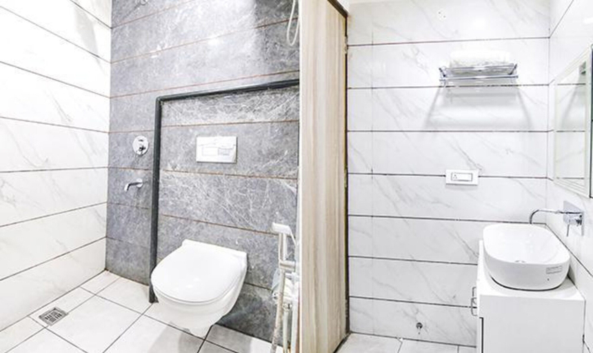 Bathroom, FabHotel Welcome Residency, Sahibzada Ajit Singh Nagar