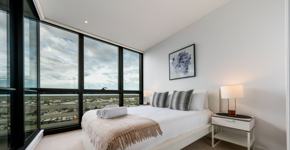 Bedroom 4, Melbourne Private Apartments - Collins Street Waterfront, Docklands, Melbourne