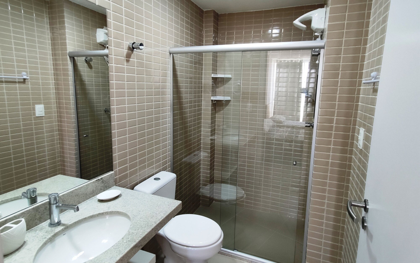 Bathroom 4, Frente Mar com Terraço Privativo e Pet Friendly, Barra de São Miguel