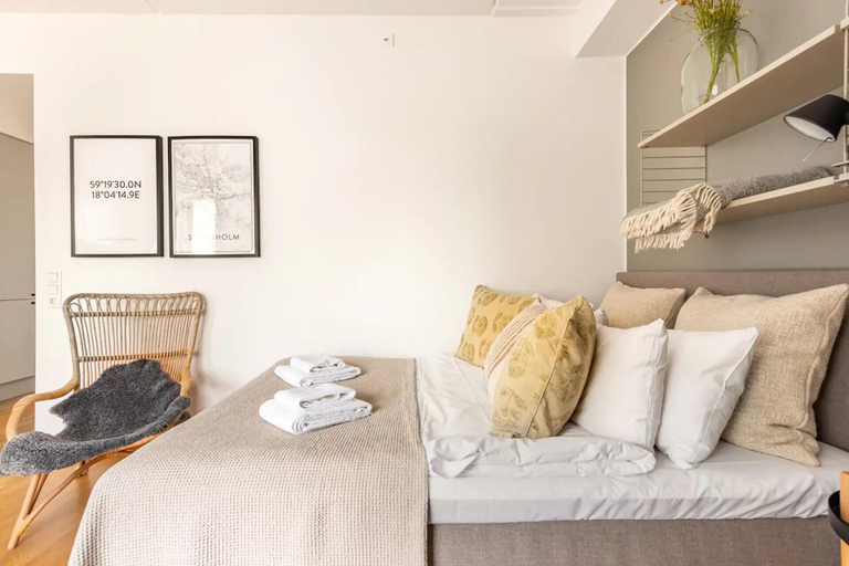 Room 5, Luxury Business Studio Apartment - Garden View, Sundbyberg